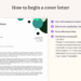 How to Start a Cover Letter
