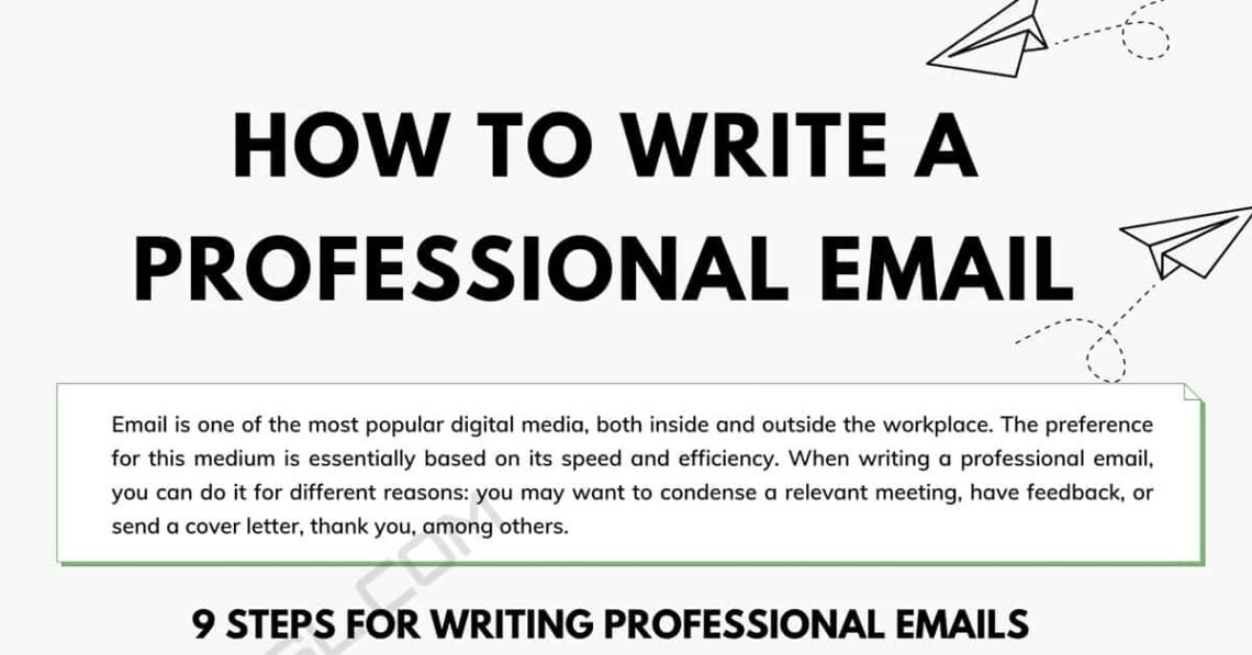 How to Write an Email Professionally