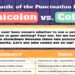 Semicolon vs Colon