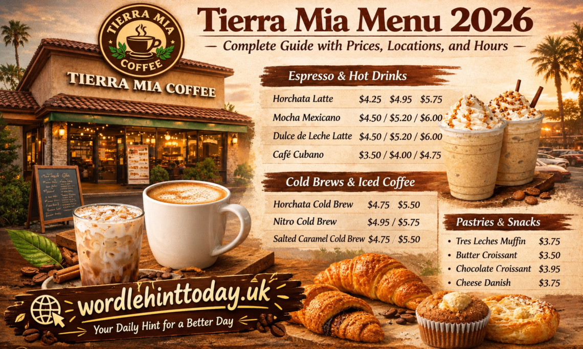 tierra mia menu