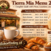 tierra mia menu