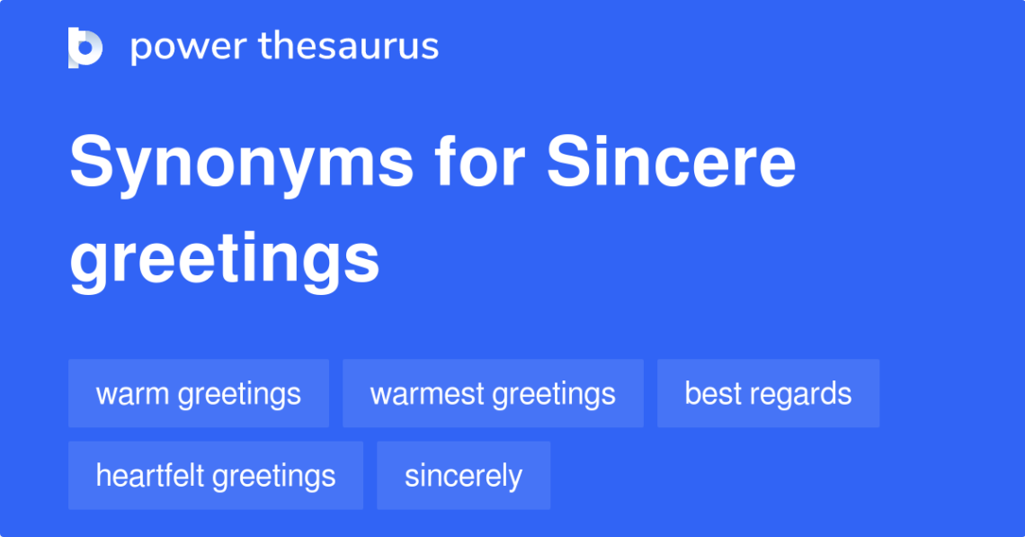 sincerely synonym