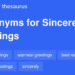 sincerely synonym